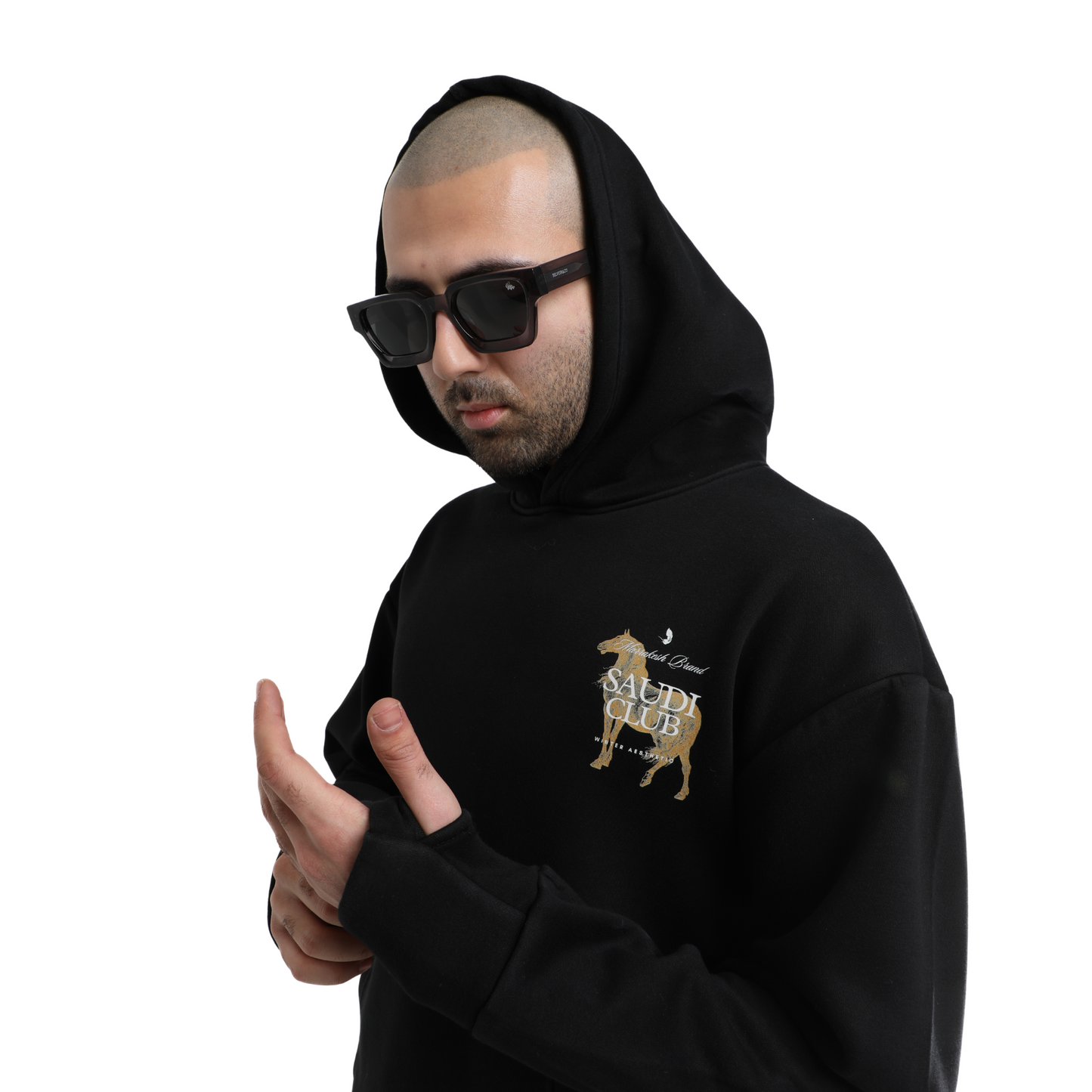 hoodie Horse Black | Marrakesh Brand