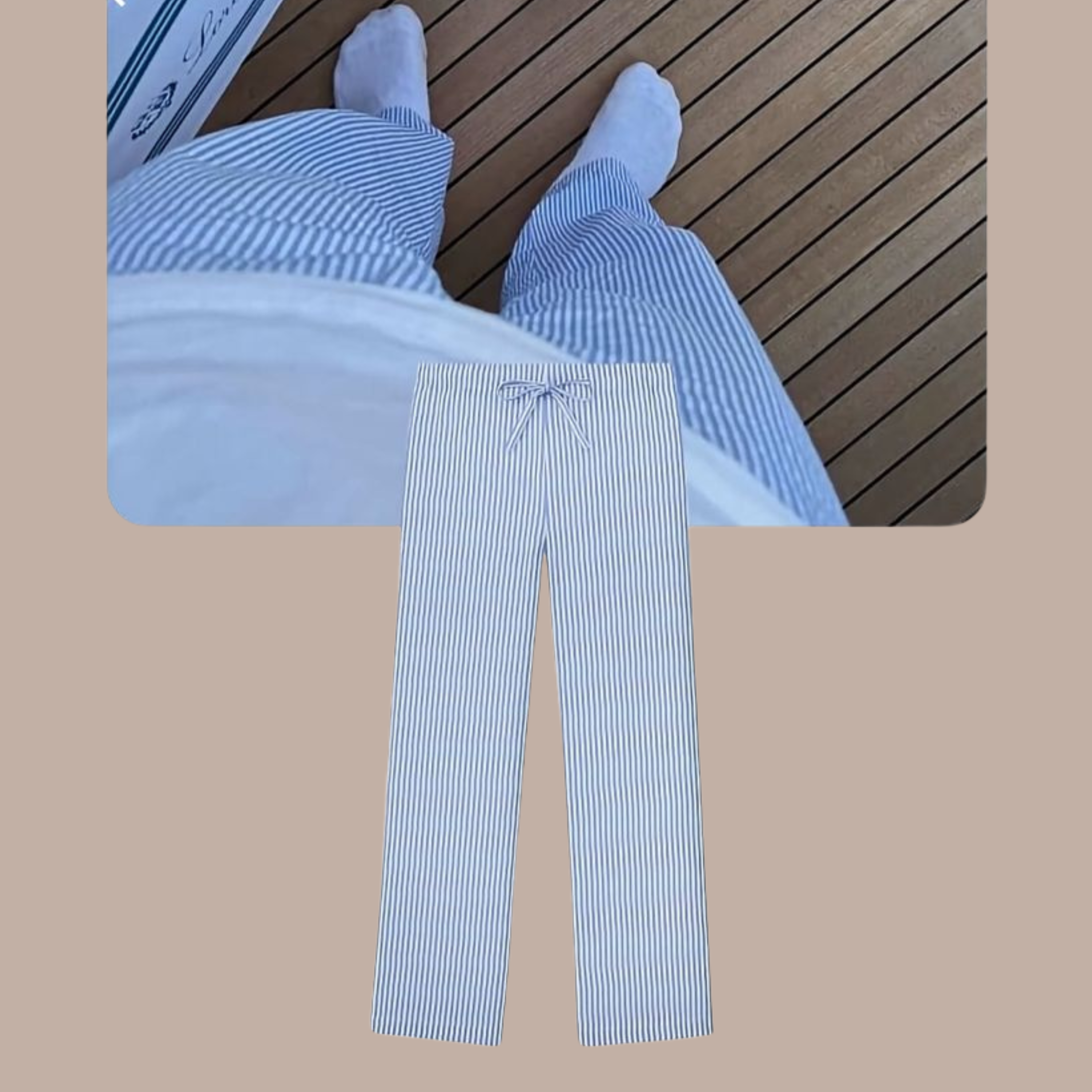 กางเกงลายทาง Yacht Club