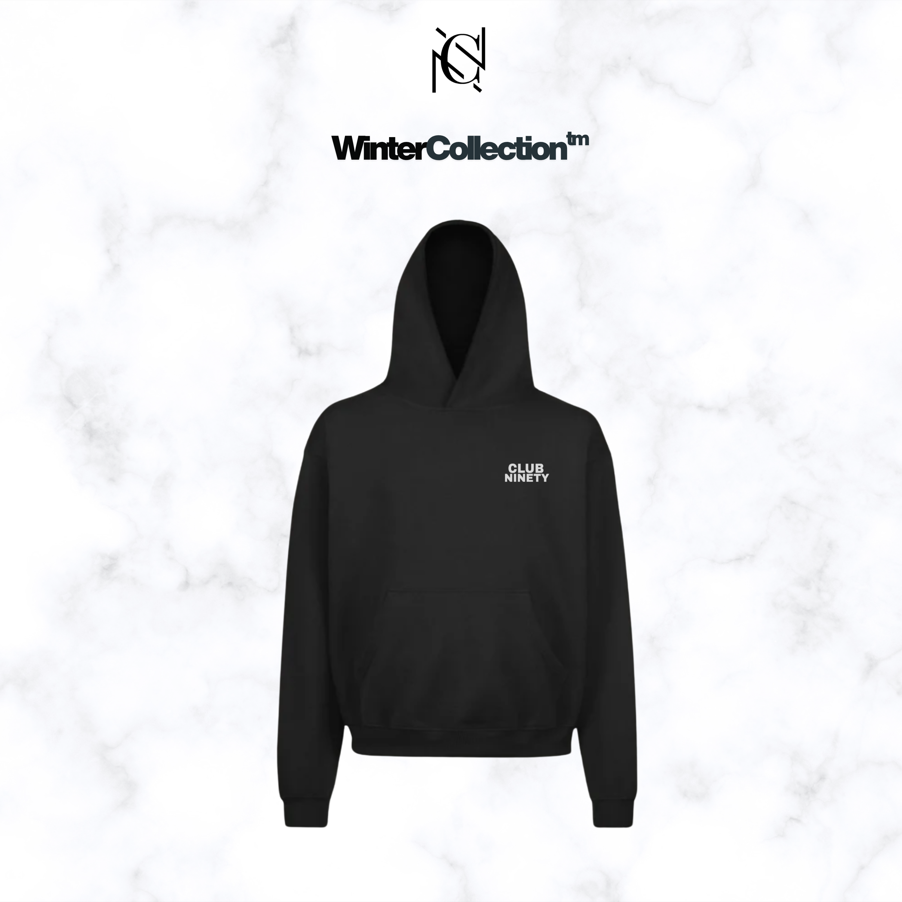 Black Oversized Hoodie.