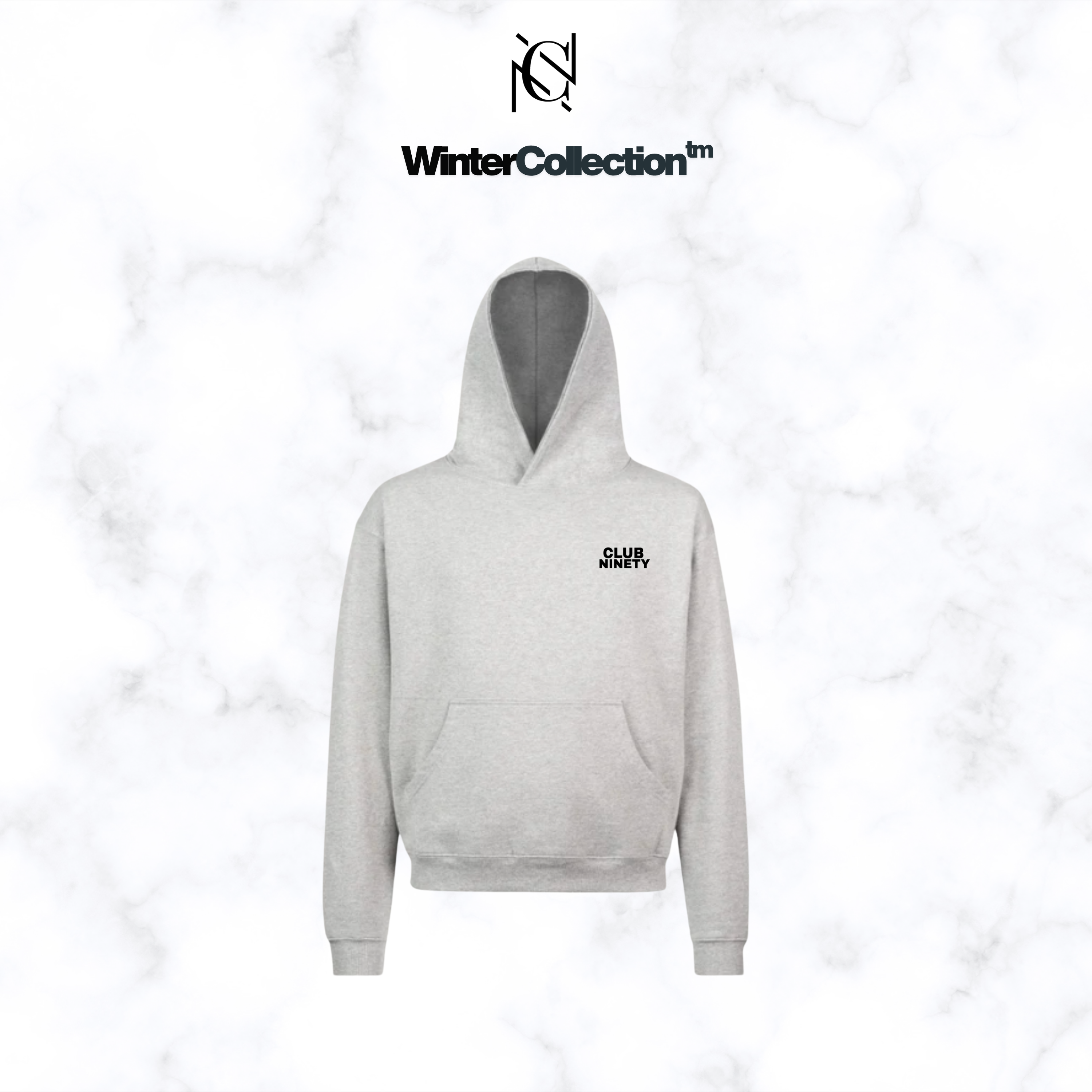 Gray Oversized Hoodie.