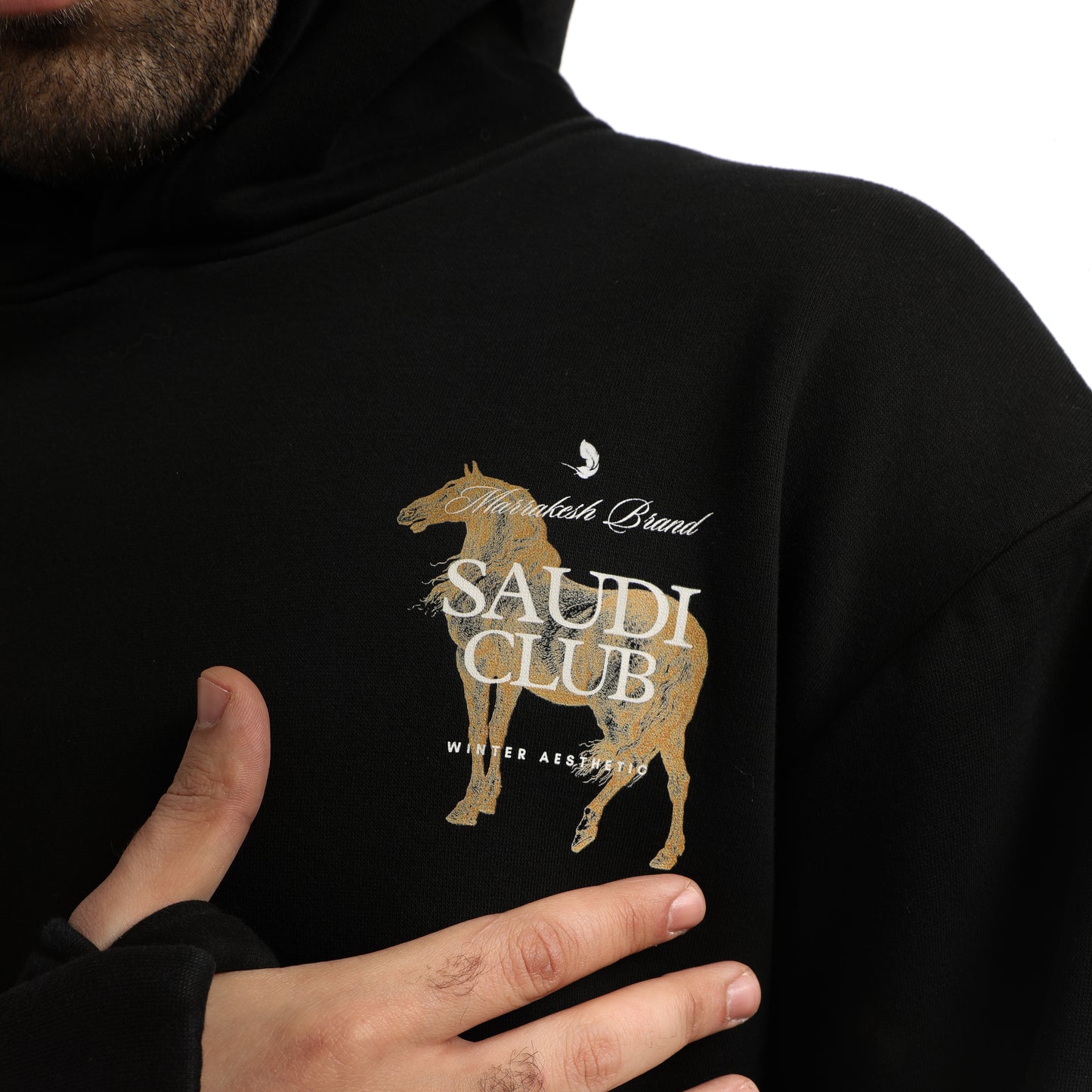 hoodie Horse Black | Marrakesh Brand