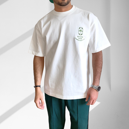 ٍRIYADH PALM White T-SHIRT OVERSIZED - Marrakesh Brand™️