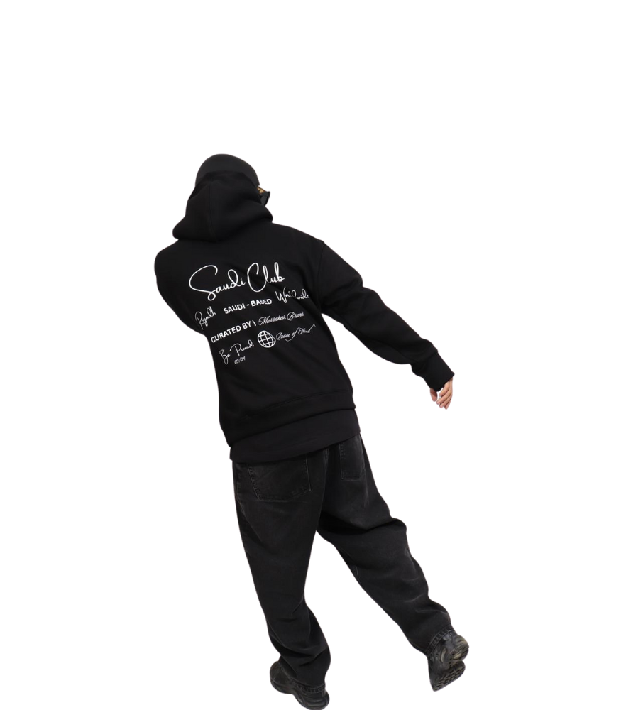 Saudi Club hoodie Black | Marrakesh Brand