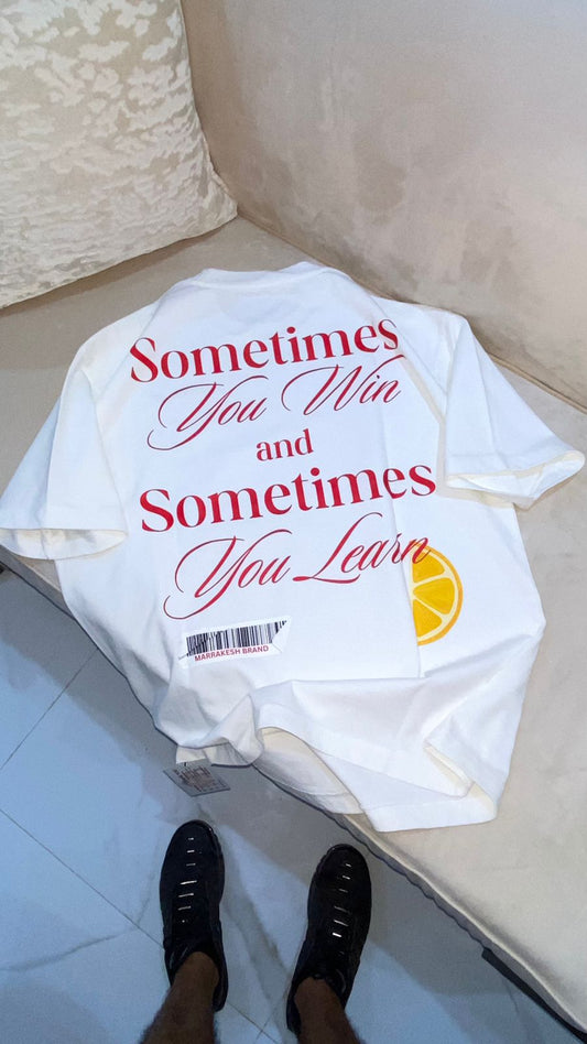 Win & Learn Oversized T-shirt - Marrakesh Brand™️