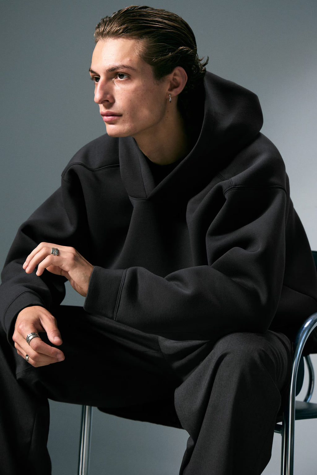CLUB NINETY HOODIE & PANTS BLACK